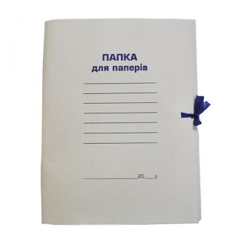 Папка на завязках А4 картон