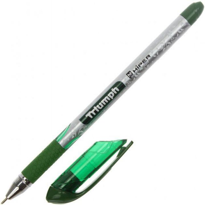 Ручка масляна Hiper Triumph зелений 0.7 мм (HO-195 GREEN)