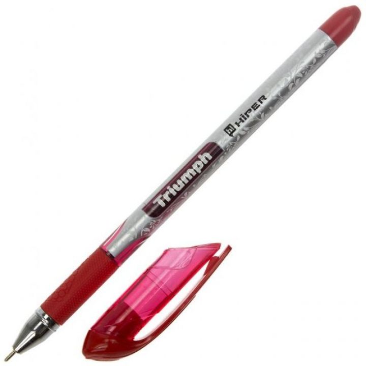 Ручка масляна Hiper Triumph червоний 0.7 мм (HO-195 RED)