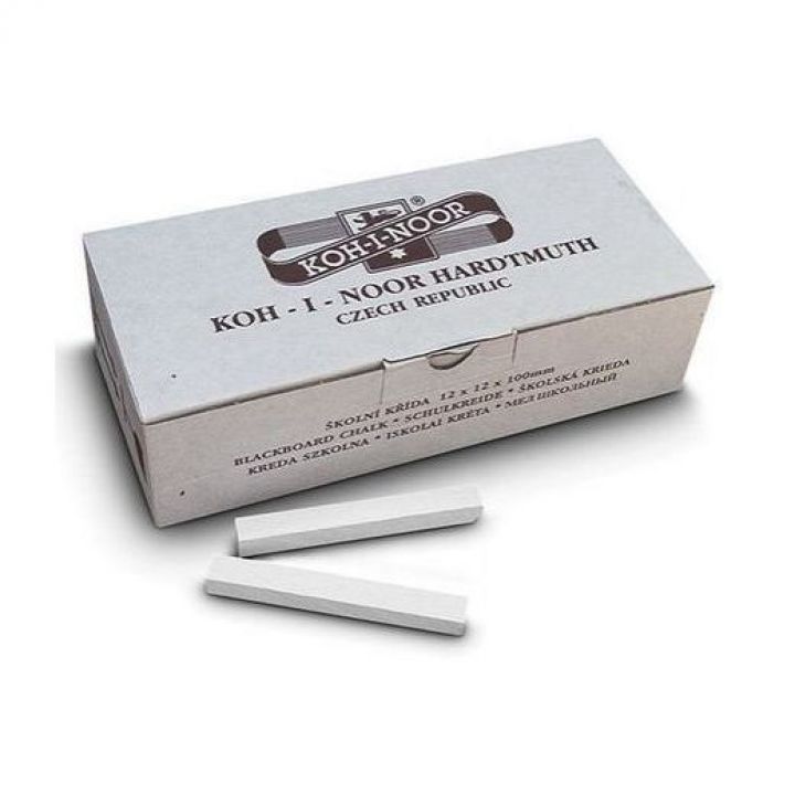 Набір крейди KOH-I-NOOR 12 х 12 х 100 мм білий 100 шт (011150200000)