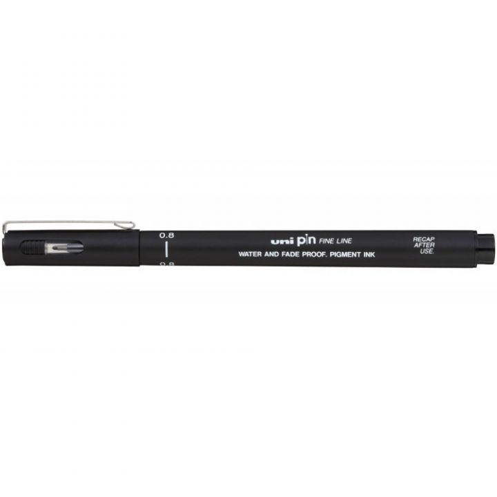 Ручка лайнер Uni Pin Fine Linе чорний 0.8 мм (PIN08-200.Black)