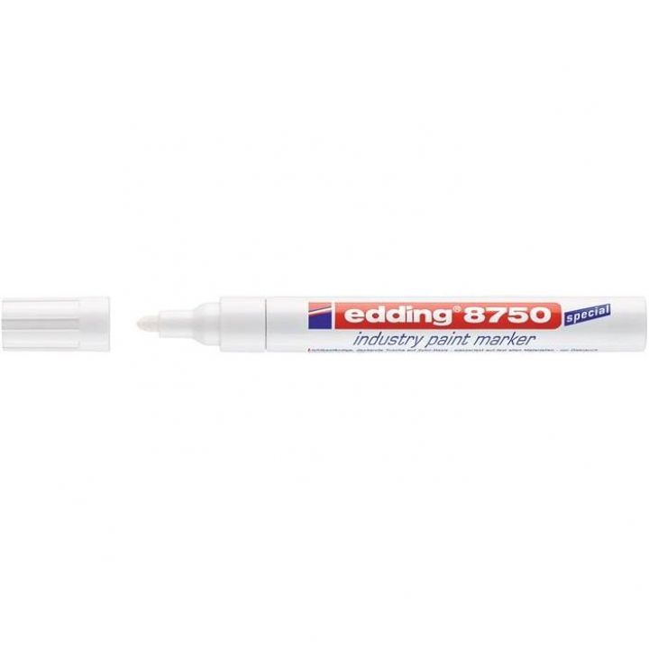 Маркер Edding 8750 промисловий білий 2-4 мм (4-8750049)