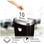 Шредер  53C 10 аркушів 4х35 мм 23 л Fellowes 400 x 338 x 196 мм (f.U4653101)