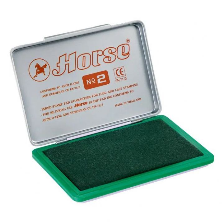 Подушка штемпельная Horse №2 100 х 70 мм зеленый (38200006)
