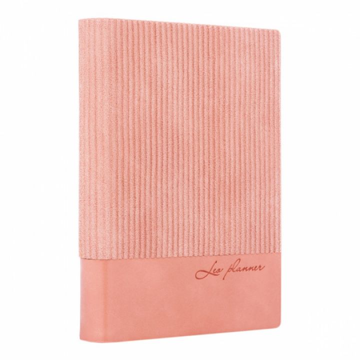 Ежедневник недатированный Leo Planner Velvet А5 352 листов розовый (252030)