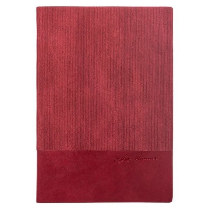 Щоденник недатований Leo Planner Velvet А5 352 аркушів бордовий (252031)