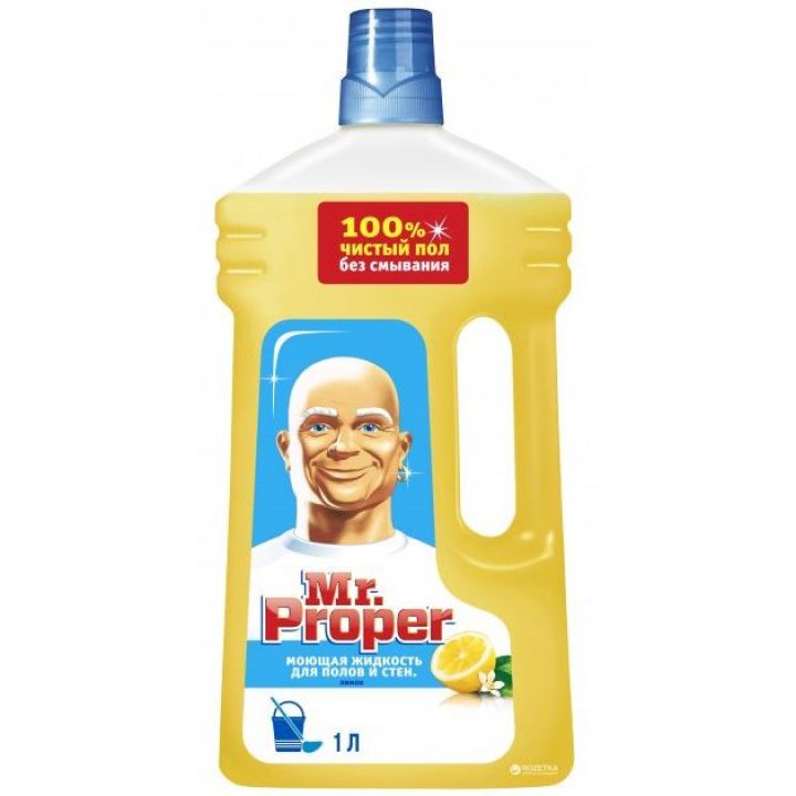Миюча рідина для підлог та стін 1 л Mr. Proper Чистота и блеск Лимон (4084500644762)