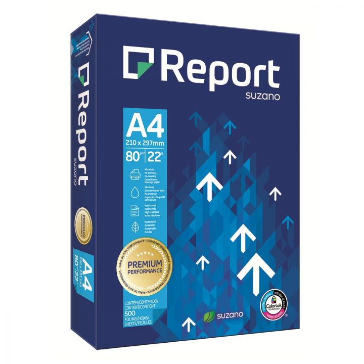 Папір офісний SUZANO Report А4 80 г/м2 500 аркушів (16.7452)