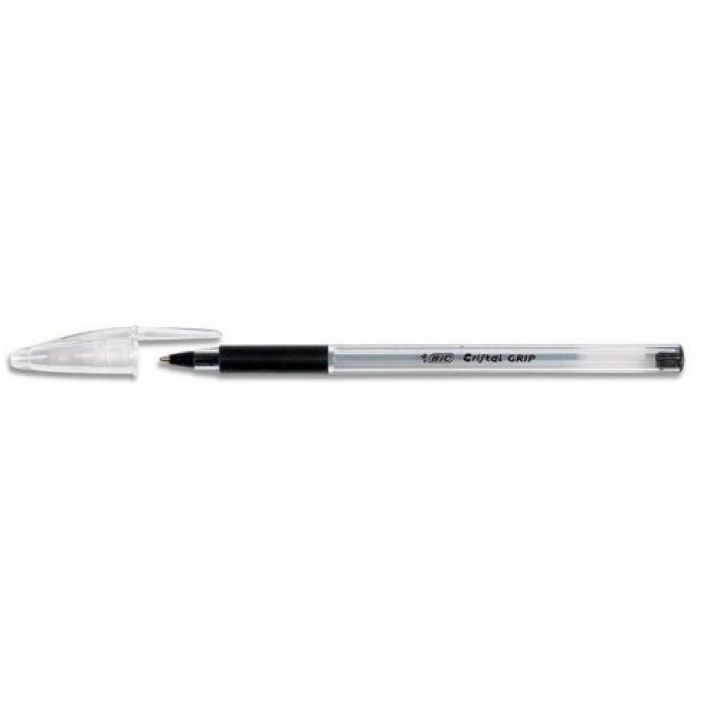 Ручка кулькова Cristal Grip BIC чорний (bc802800)