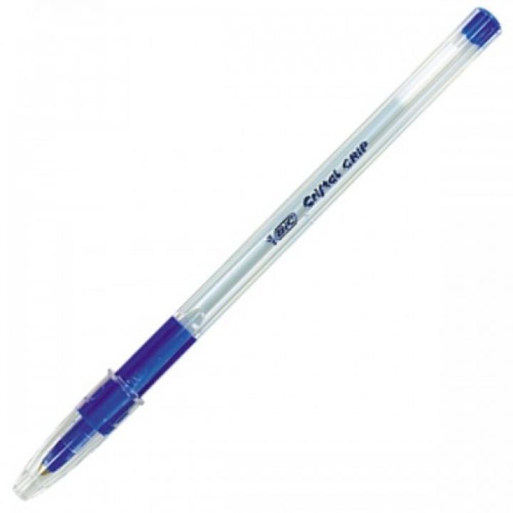 Ручка кулькова Cristal grip BIC синя (802801)