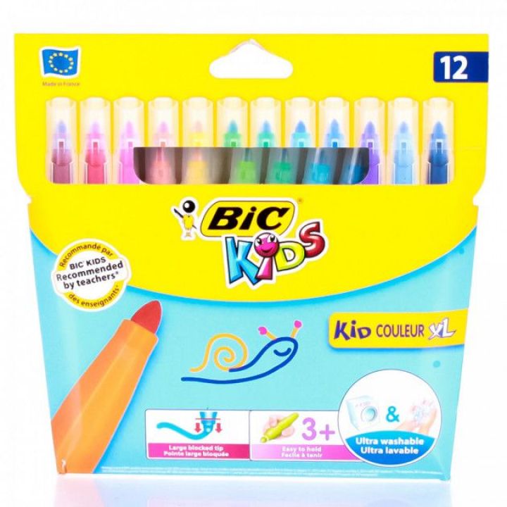 Набір фломастерів Kids Couleur XL BIC 12 кольорів 12 шт (5516/828966)