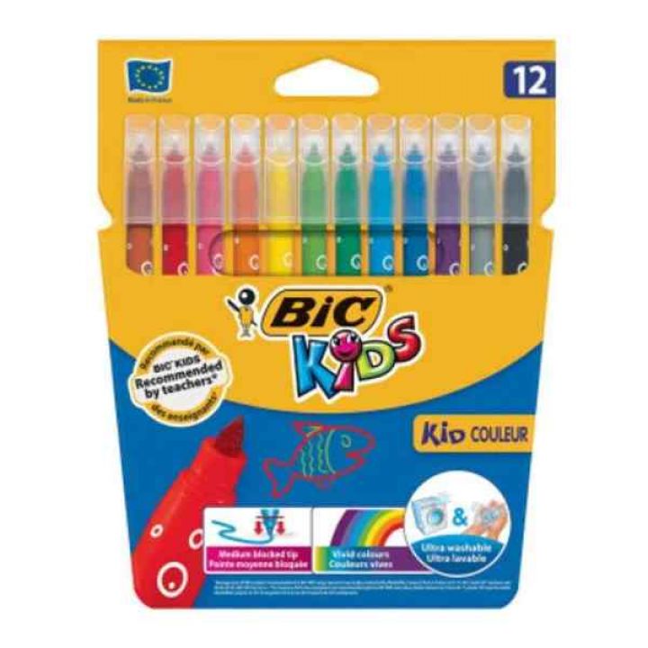 Фломастери Kid Coleour BIC 12 кольорів 12 шт (3270220002727)