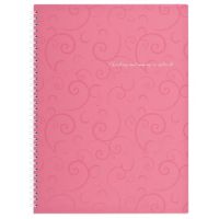 Тетрадь на пружине А4 Barocco клетка пластиковая обложка