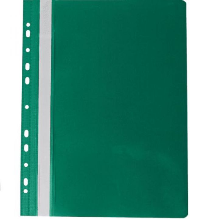 Швидкозшивач пластиковий з перфорацією А4 Buromax зелений (BM.3331-04)