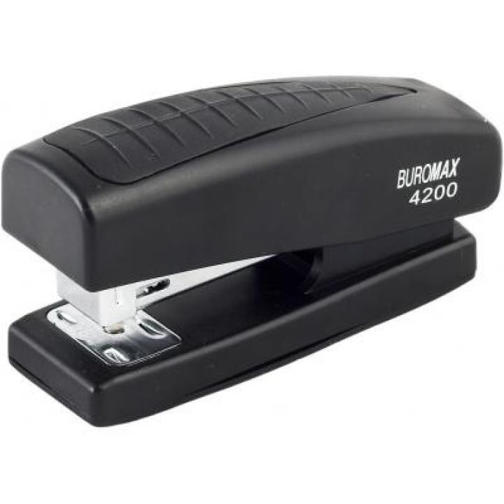 Степлер №24 Buromax 20 аркушів чорний (BM.4200-01)