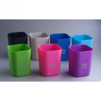 Стакан пластиковый RUBBER TOUCH для письменных принадлежностей