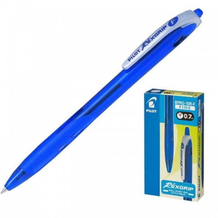 Ручка кулькова Pilot Rexgrip синя 0.7 мм (BPRG-10R-F-L)