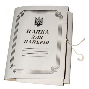 Папка на завязках А4 картон