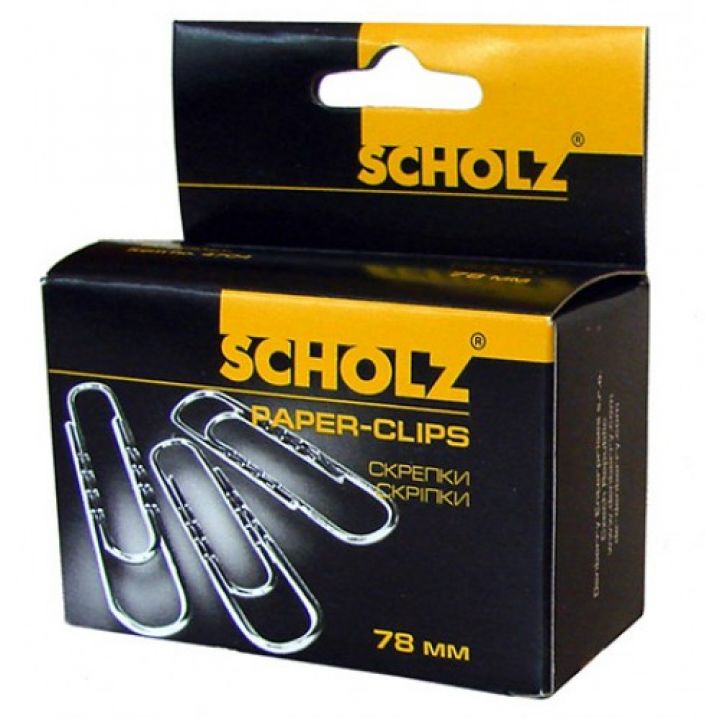Скріпки Scholz прямі з хвилею 78 мм 50 шт (4704)