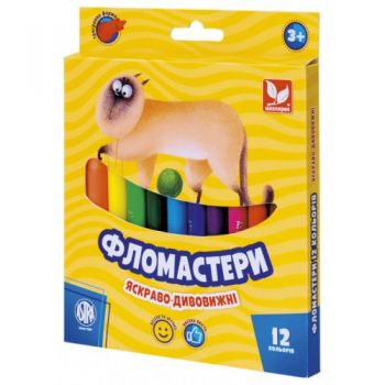 Фломастери 12цв.Шк.конус. 314110003/6417