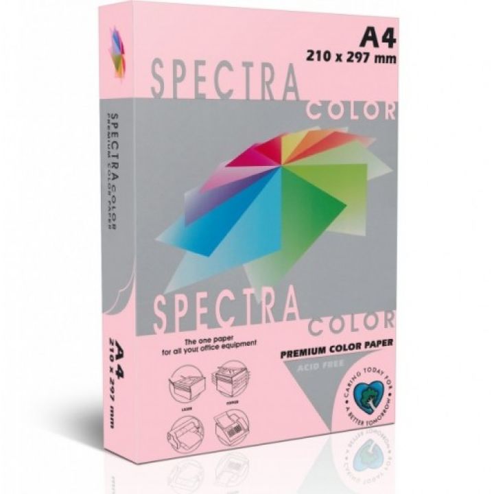 Папір Sinar Spectra А4 80 г/м2 500 аркушів рожевий (140)